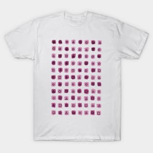 Abstract geometrical pink pattern T-Shirt